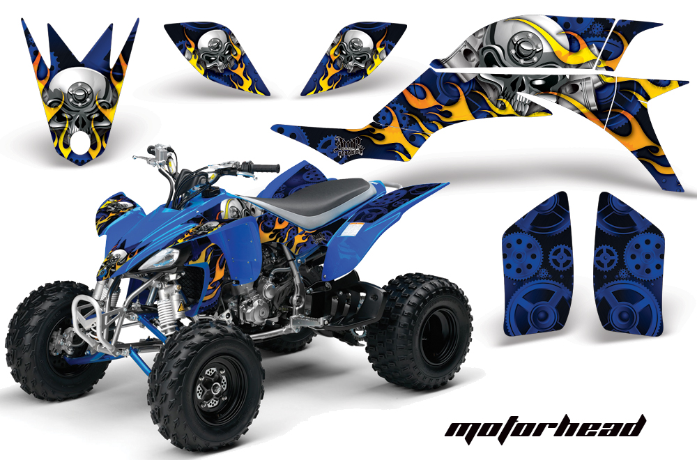 Yamaha YFZ450 04-08 Graphics Motorhead blue